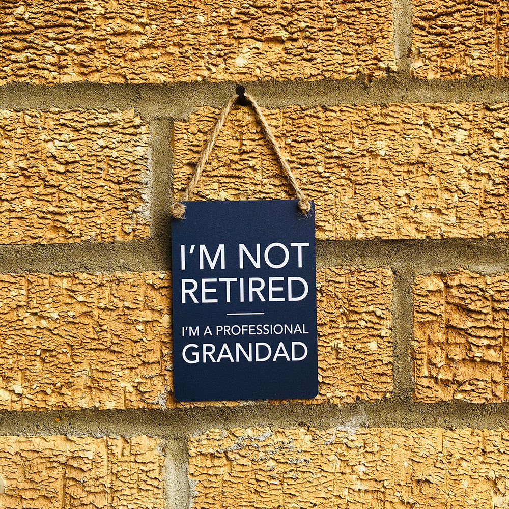 Professional Grandad Mini Metal Sign, 9cm