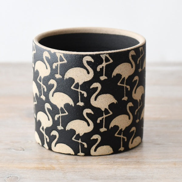 Black Flamingo Planter - Available in 2 Sizes