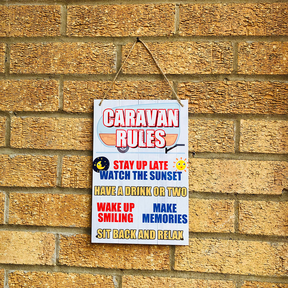 Caravan Rules - Aluminium Sign
