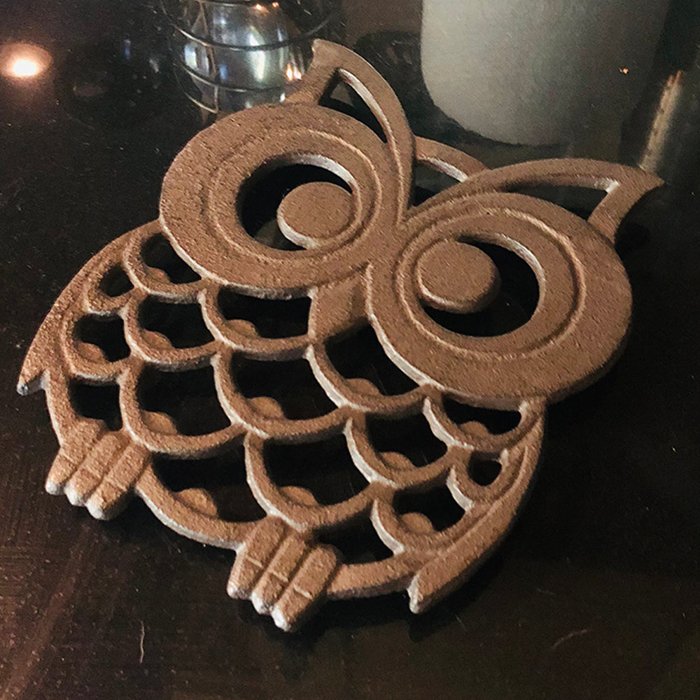 Cast Iron Owl Trivet – Functional Kitchen Art