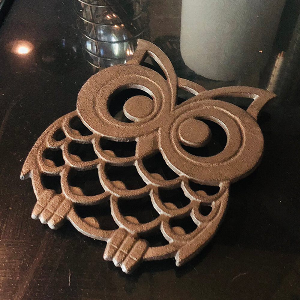 Cast Iron Owl Trivet – Functional Kitchen Art