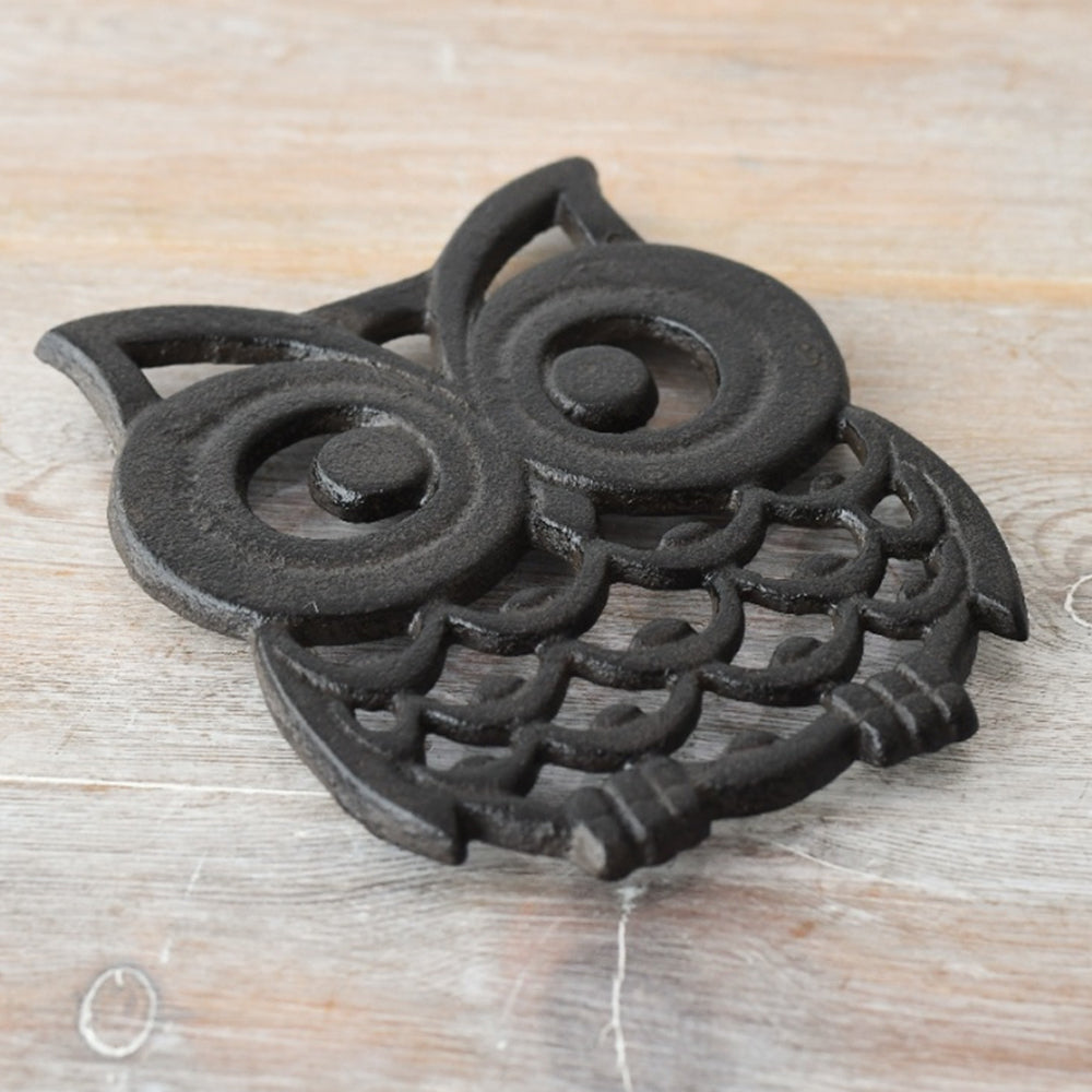 Cast Iron Owl Trivet – Functional Kitchen Art