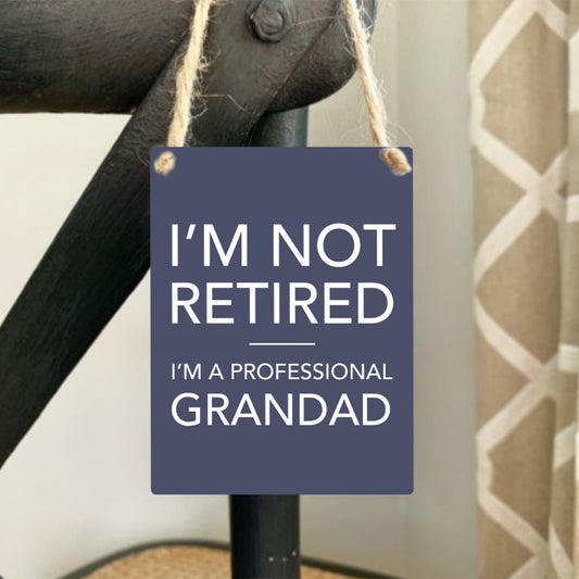 Professional Grandad Mini Metal Sign, 9cm