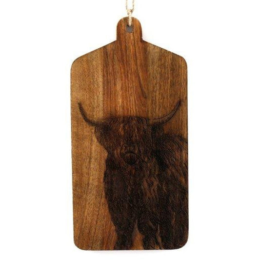 Highland Cow Cheese Board - 30cm