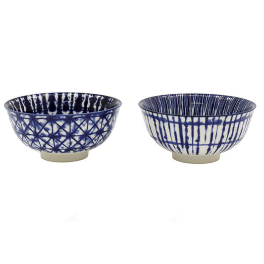Blue Patterned Bowl, 2 Designs  12cm