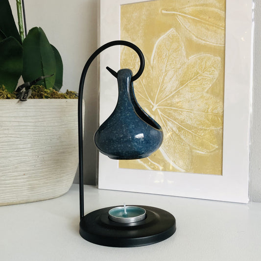 Eden Teardrop Shape Hanging Oil Burner & Stand, 19cm Tall