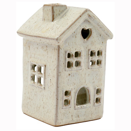 Cream House Tea lIght Holder Deco, 14cm