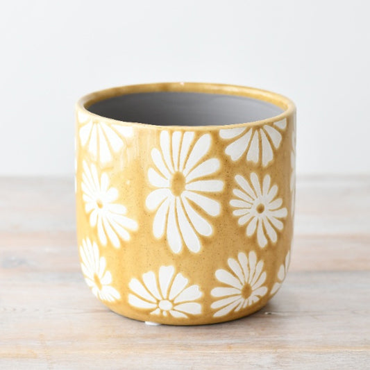 Stoneware Flower Planter, 10.5cm