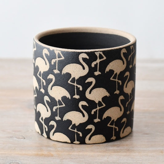 Black Flamingo Planter - Available in 2 Sizes