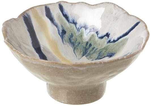 White & Blue Porcelain Bowl, 16.9cm