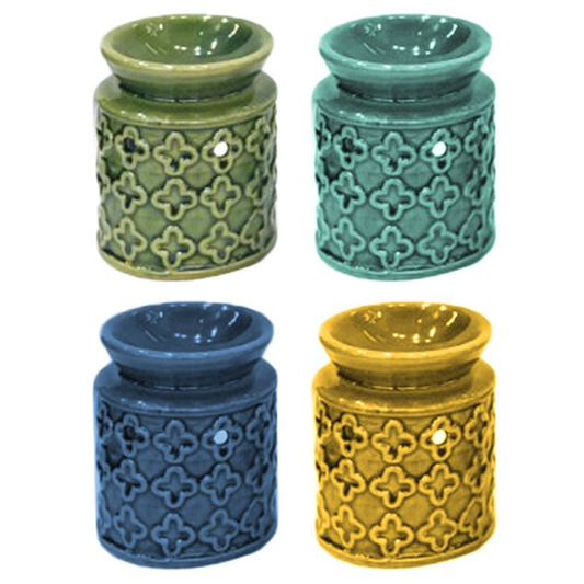 Small Flower Motif Oil Burner