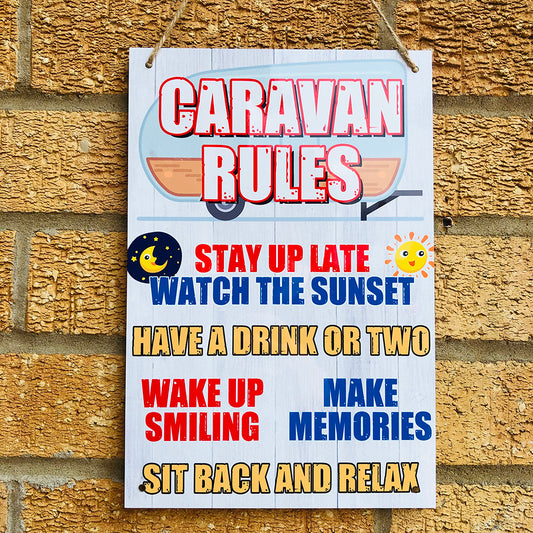 Caravan Rules - Aluminium Sign