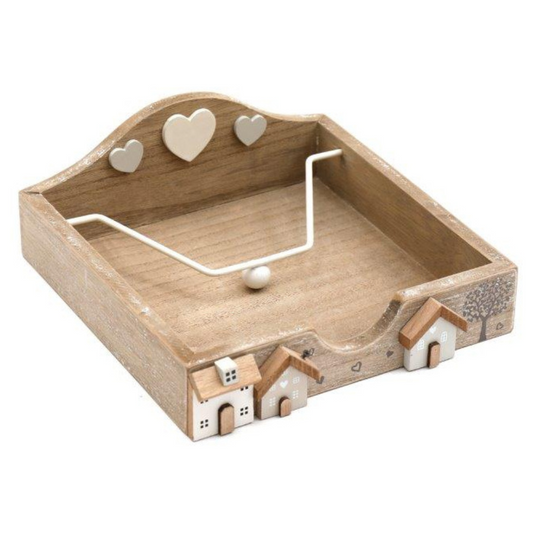 Hearts and Houses Napkin Holder